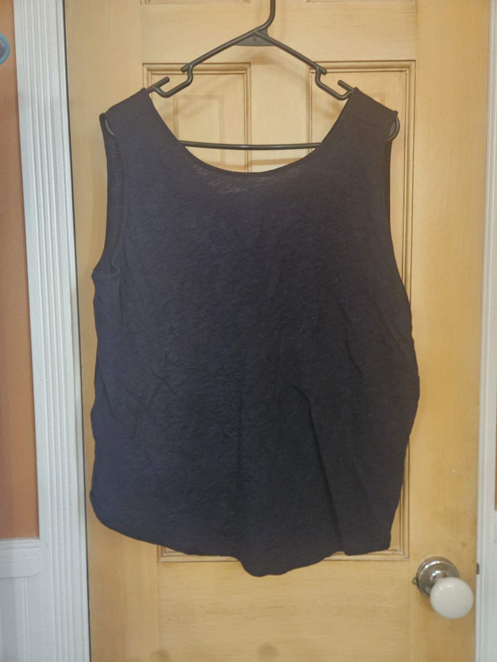 LOFT Navy Scoop Neck Tank Top